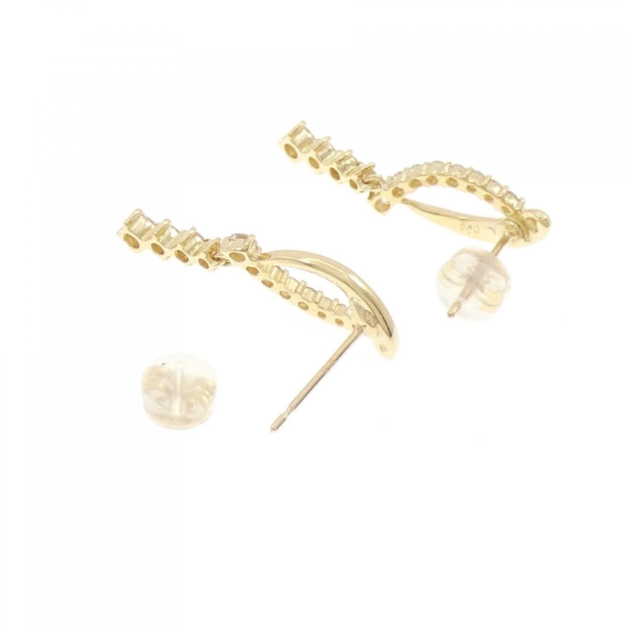 K18YG ダイヤモンド ピアス 0.72CT