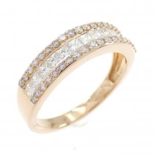 K18PG ダイヤモンド リング 0.90CT