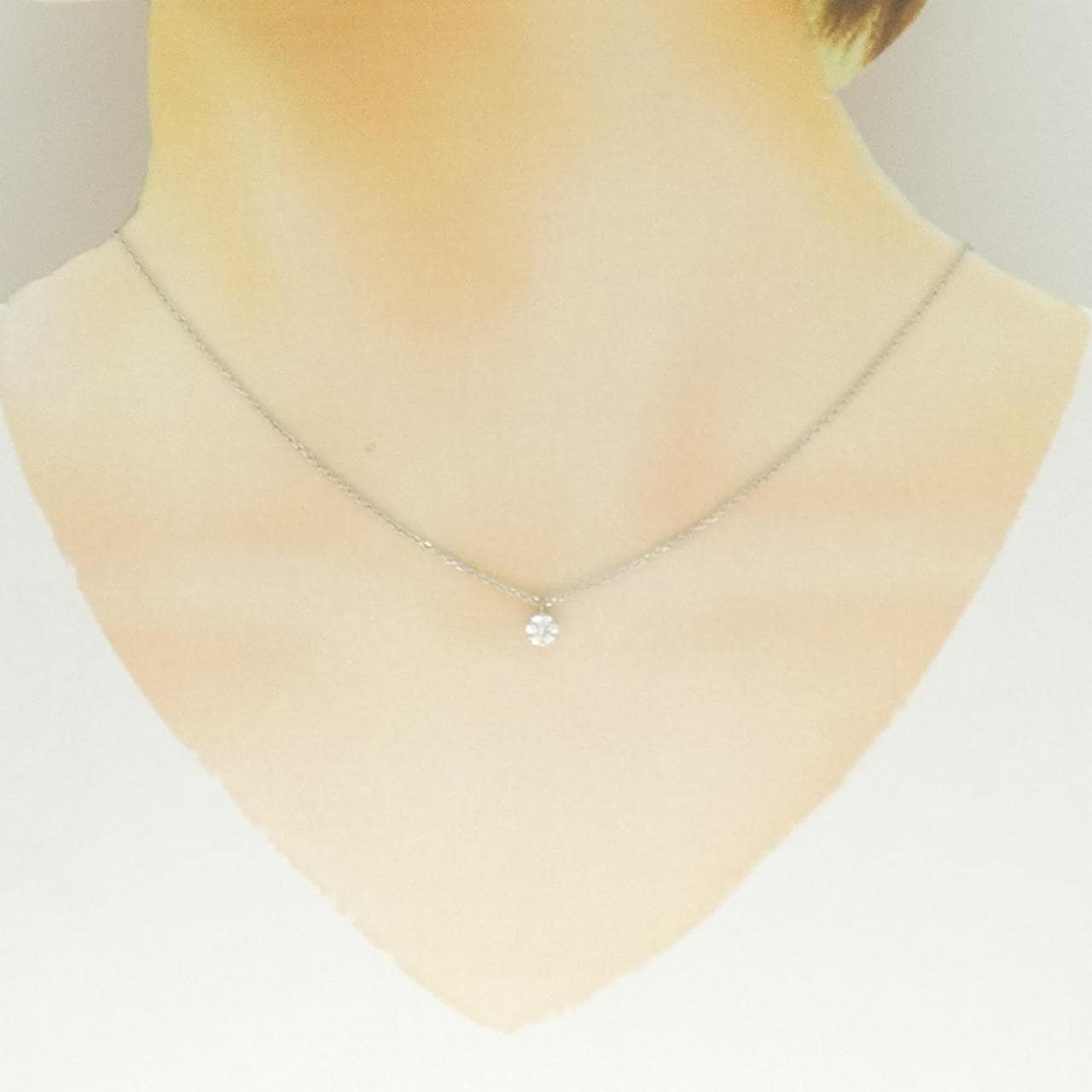 PT850 ダイヤモンド ネックレス 0.367CT D VS2 EXT