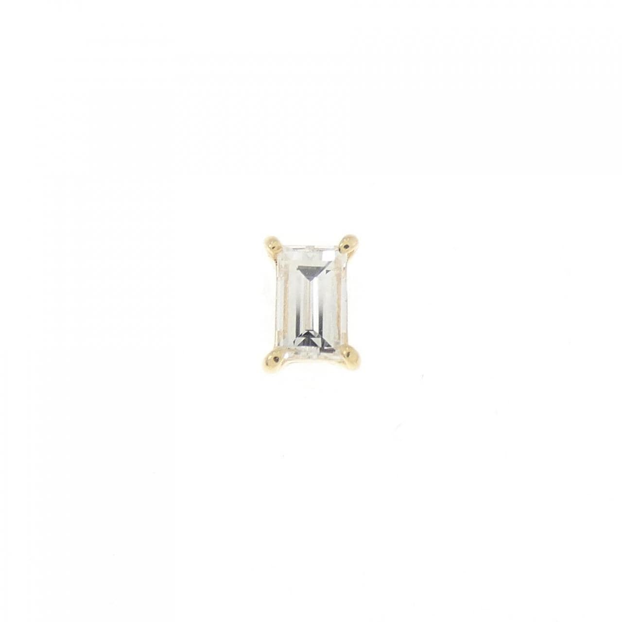 K18YG ダイヤモンド ピアス 0.10CT 片耳