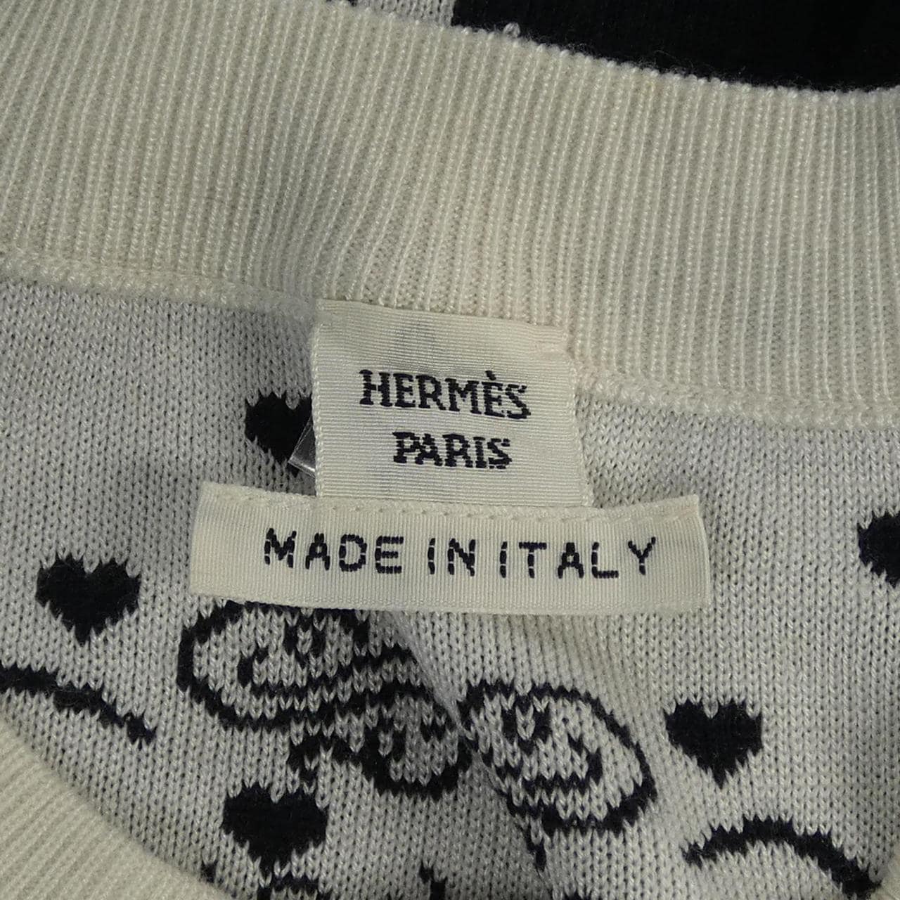 エルメス HERMES BRIDES DE GAlA LOVE *87-7711. カーディガン