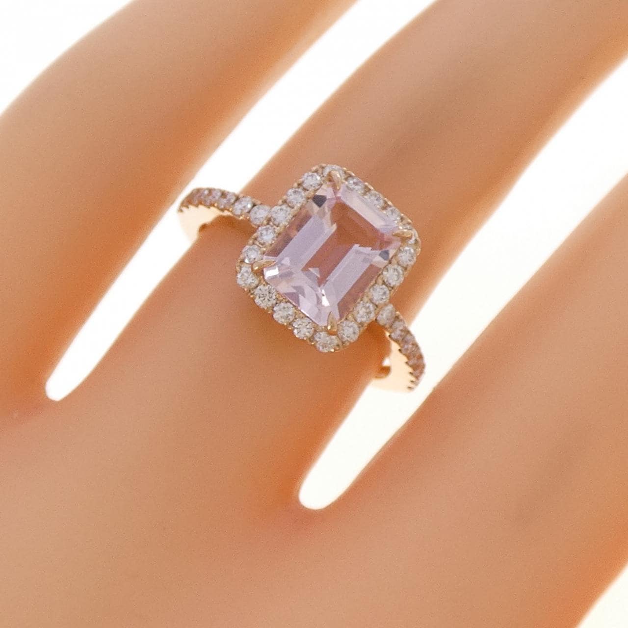 K18PG ベリル リング 1.18CT