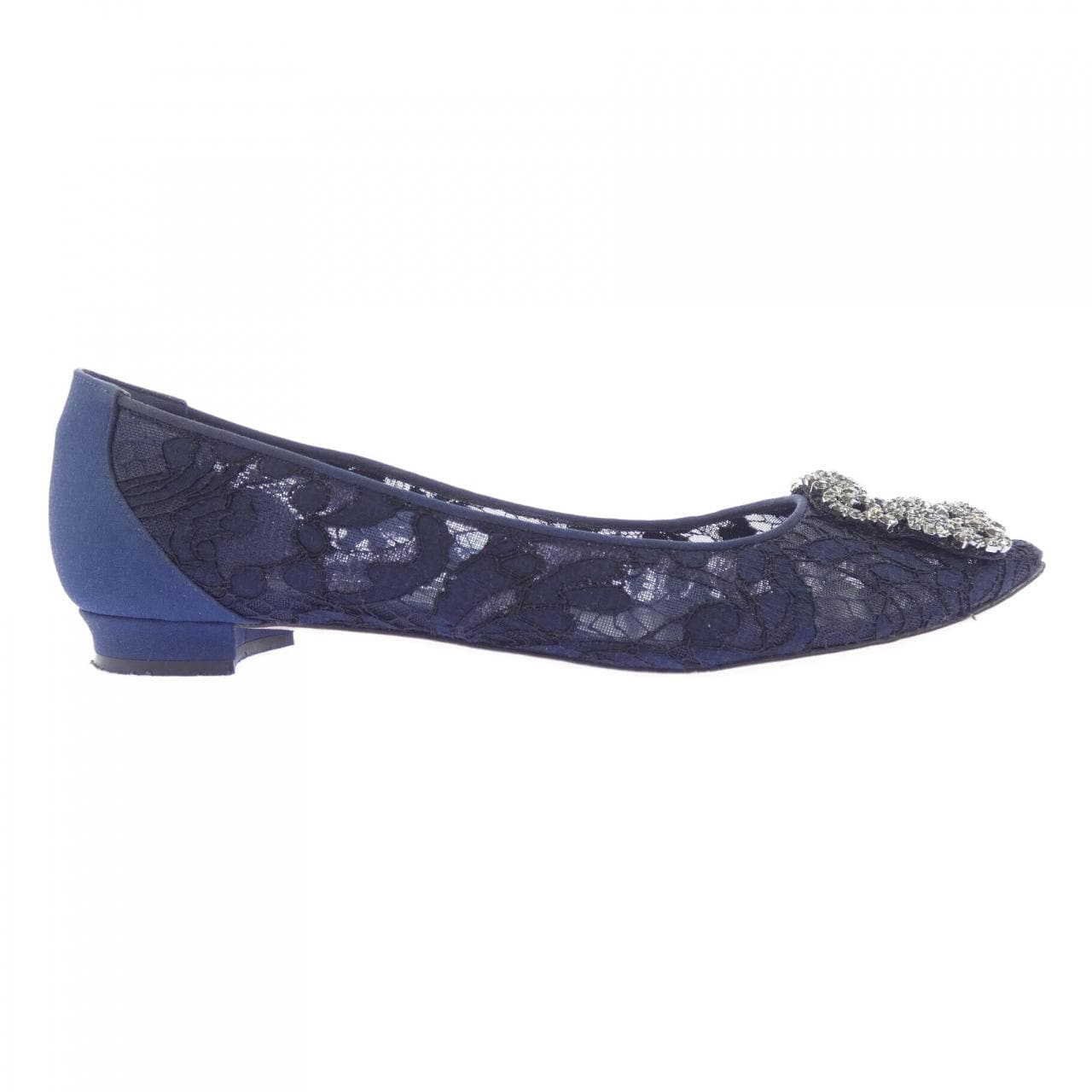 マノロブラニク MANOLO BLAHNIK HANGISIFLAT LACE ハンギシフラット レース フラットシューズ