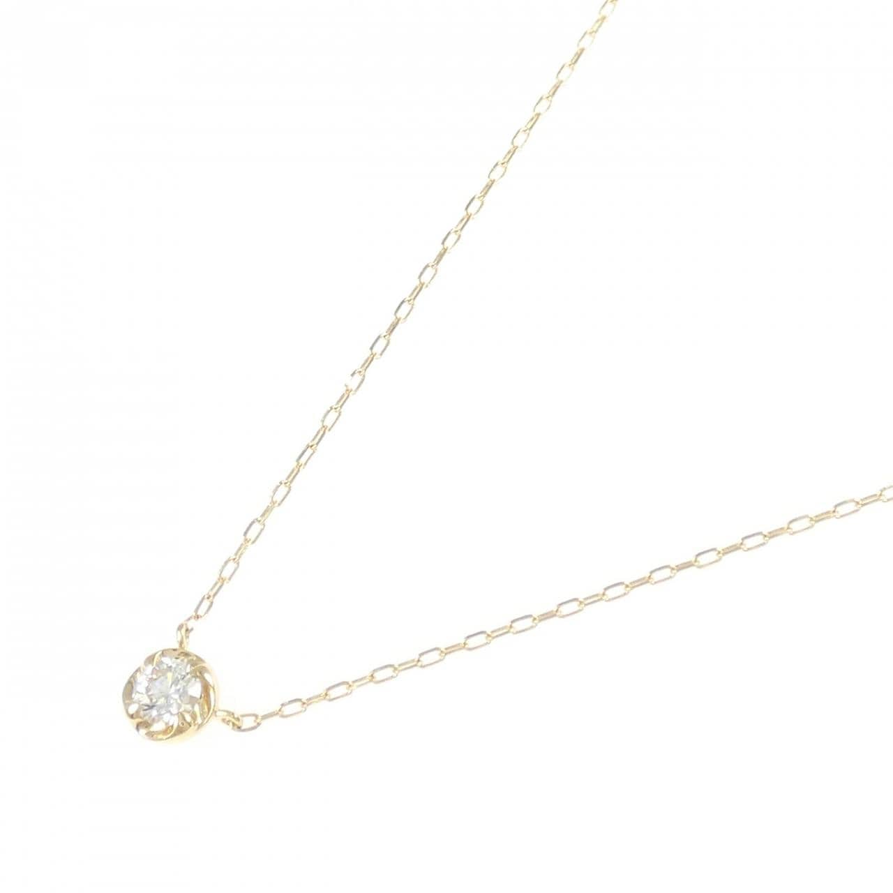 K18YG ダイヤモンド ネックレス 0.15CT