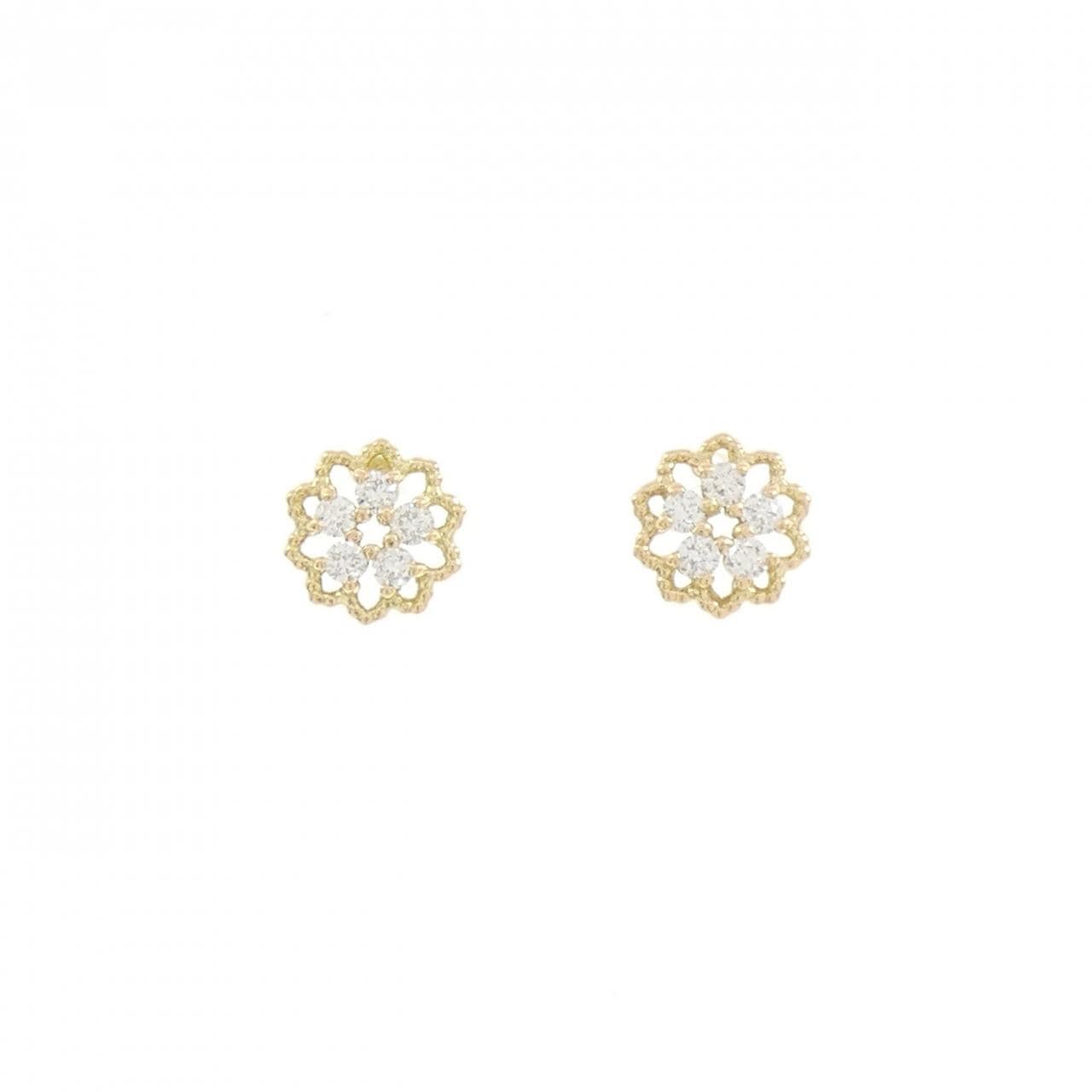 K18YG ダイヤモンド ピアス 0.255CT