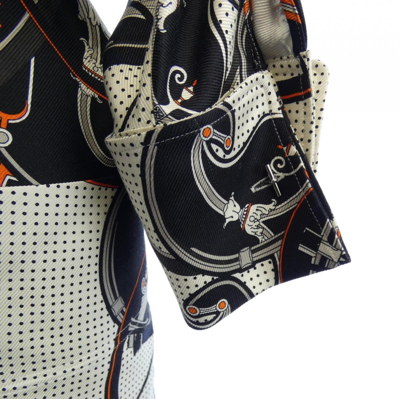 エルメス HERMES WASHINGTONS CARRIAGE *96-7300 ツイルレーヌ. ワンピース