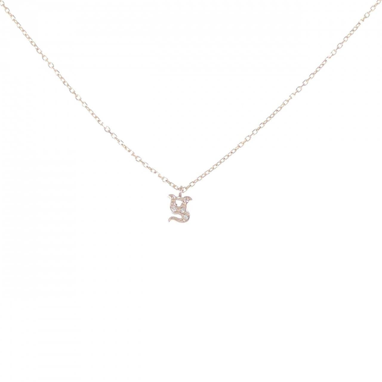 K10PG/K10YG Diamond necklace 0.01CT