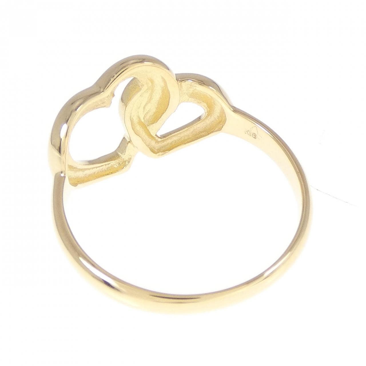 K18YG heart ring