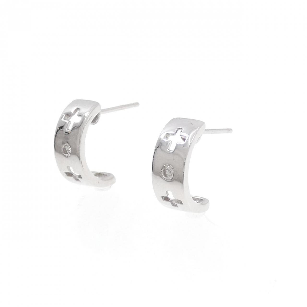 PT ダイヤモンド ピアス 0.06CT