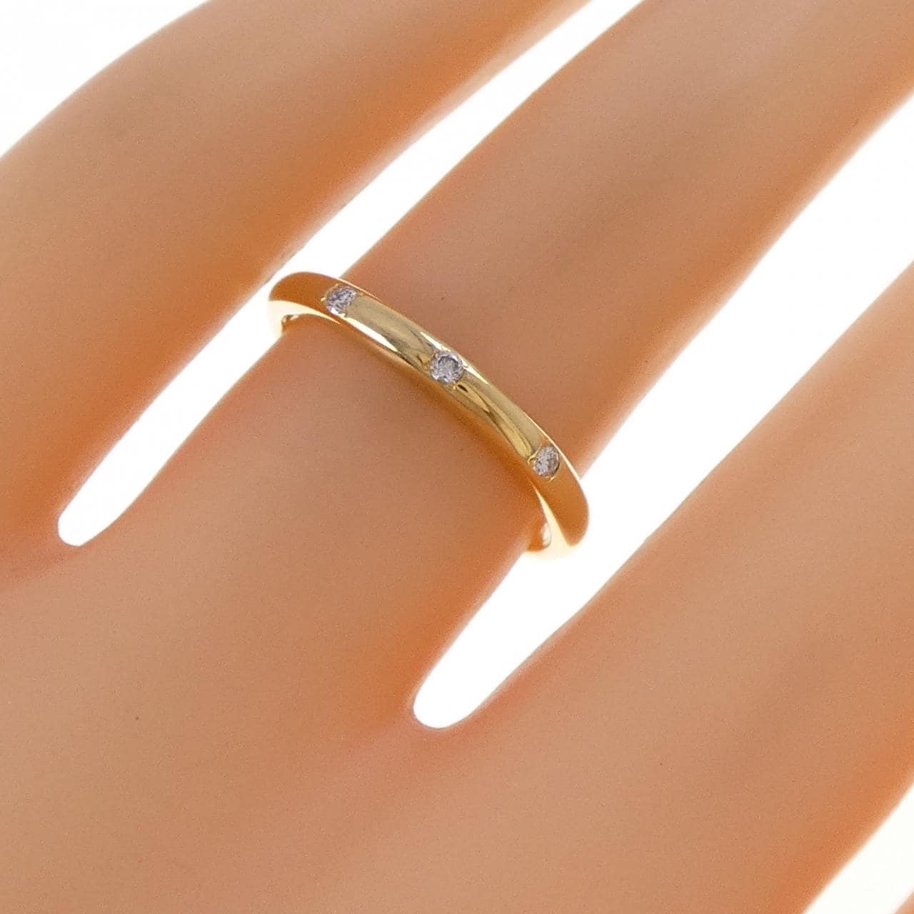 K18YG ダイヤモンド リング 0.04CT