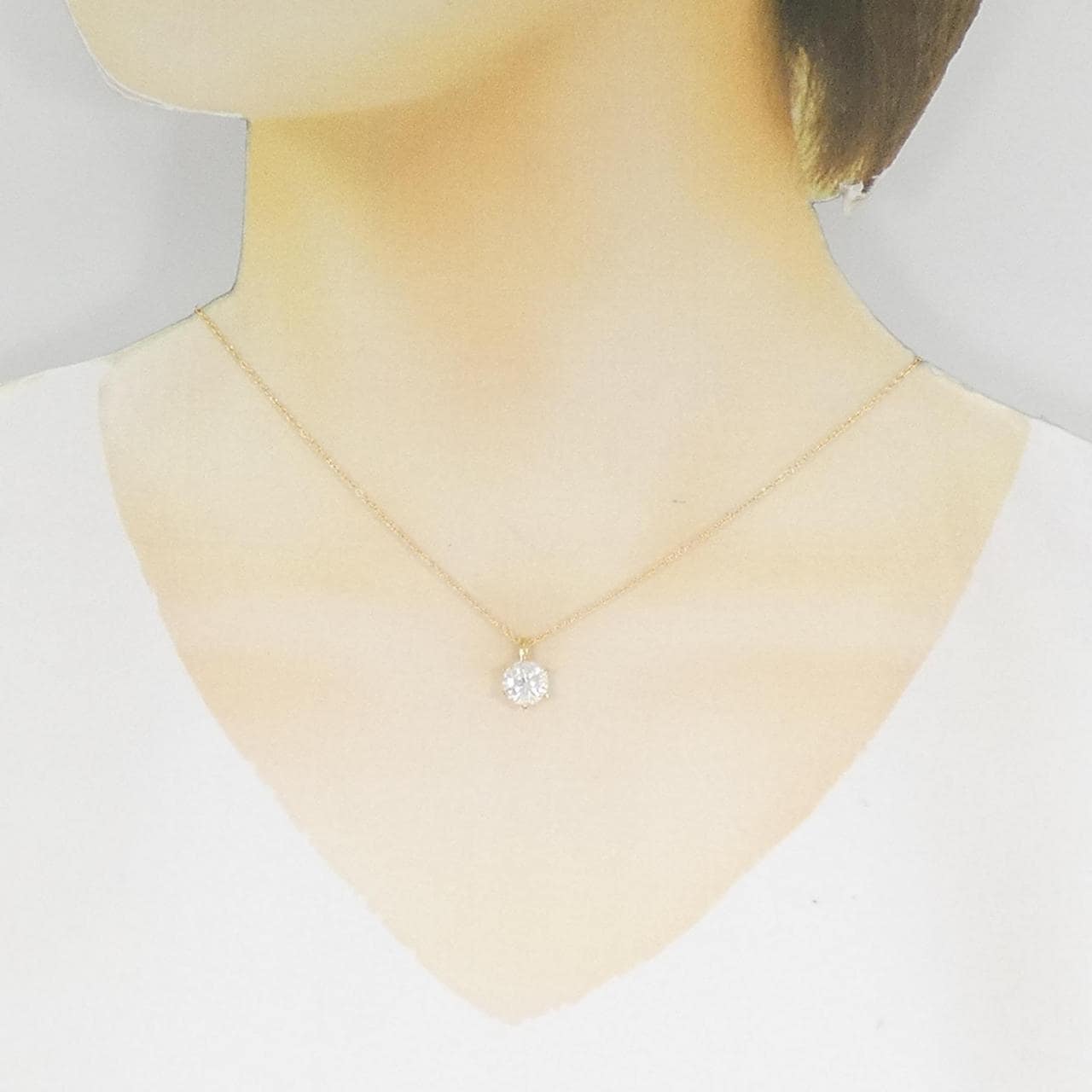 [Remake] K18YG Diamond Necklace 2.01CT H I1 Good