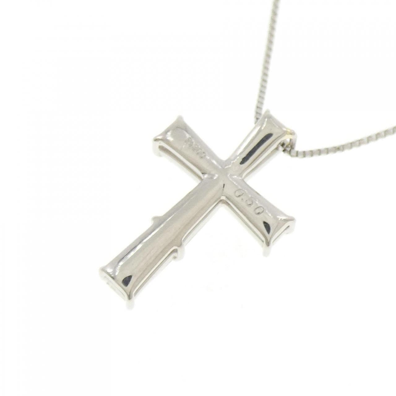 PT900/PT850 クロス ダイヤモンド ネックレス 0.50CT