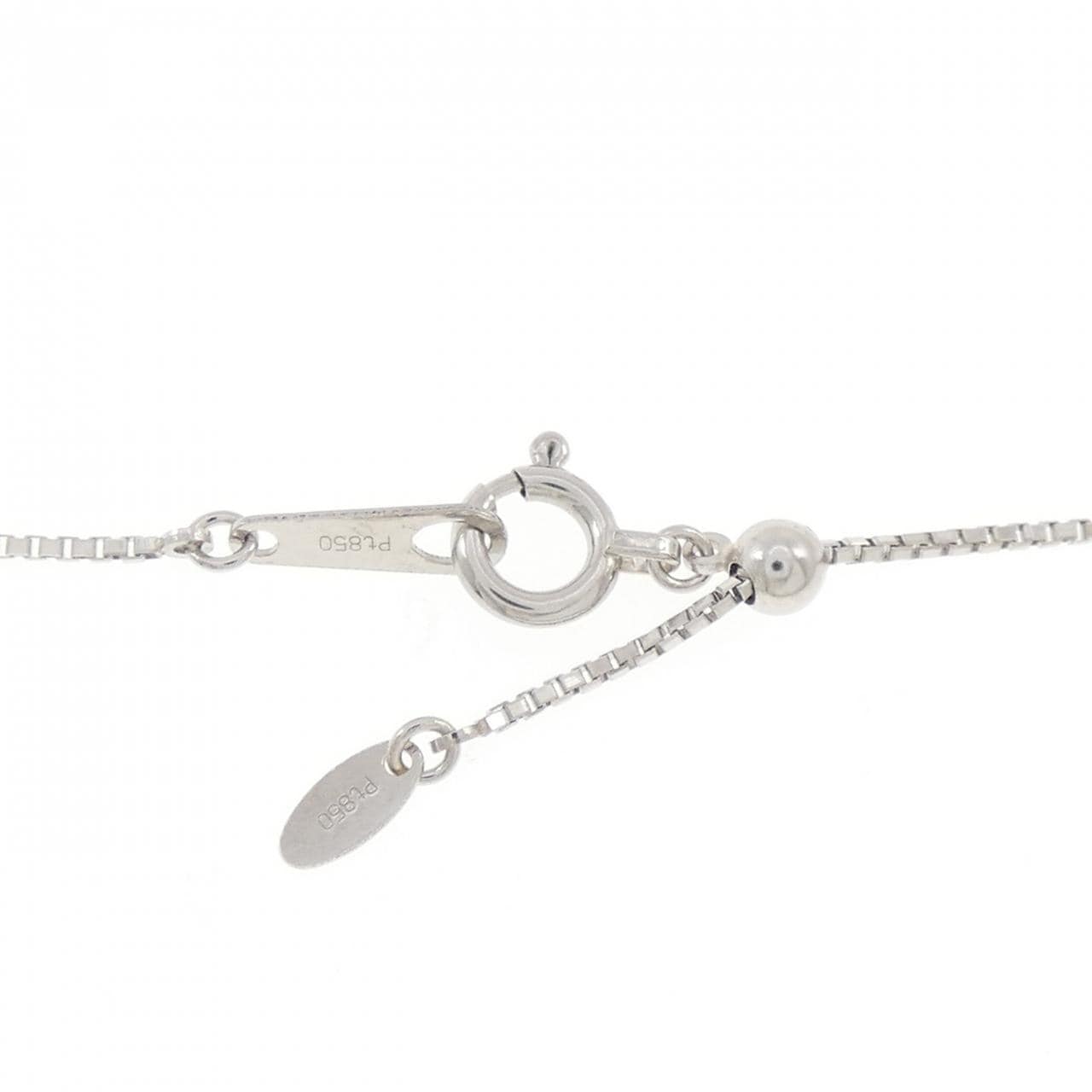PT900/PT850 エメラルド ネックレス 0.68CT