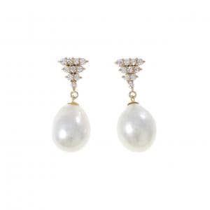 K18YG 白蝶パール ピアス