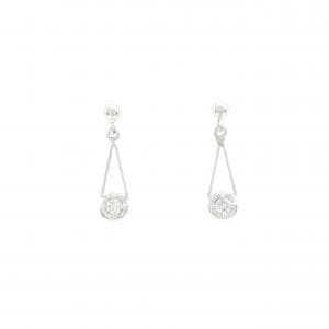 PT900 ダイヤモンド ピアス 0.10CT