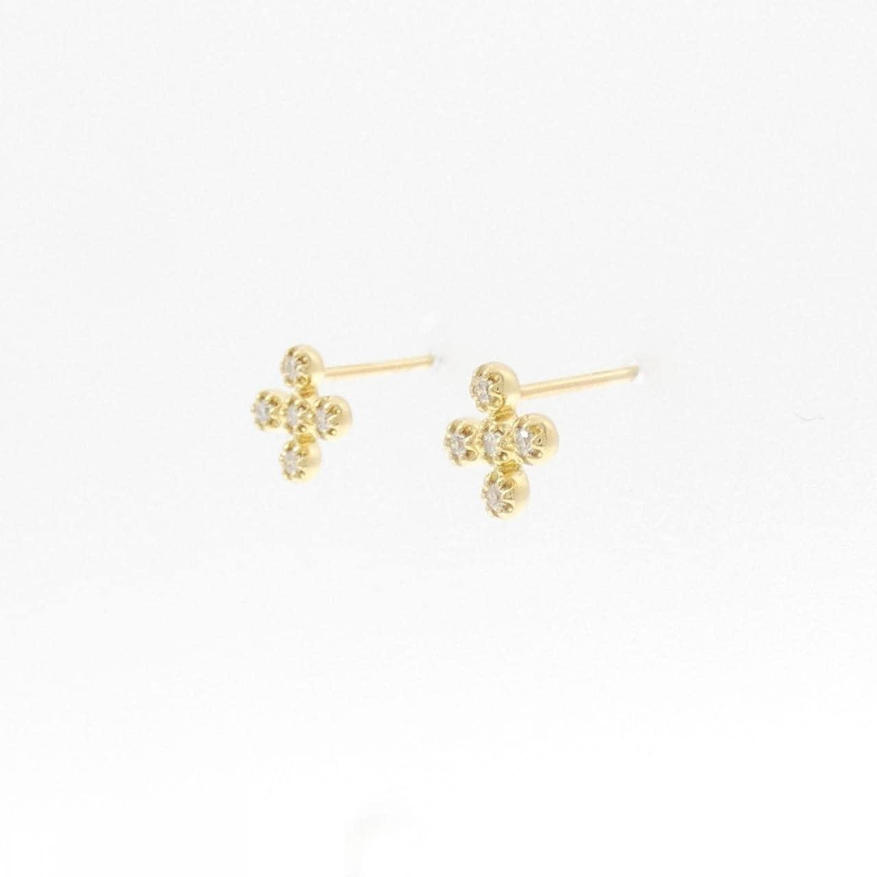 K18YG ダイヤモンド ピアス