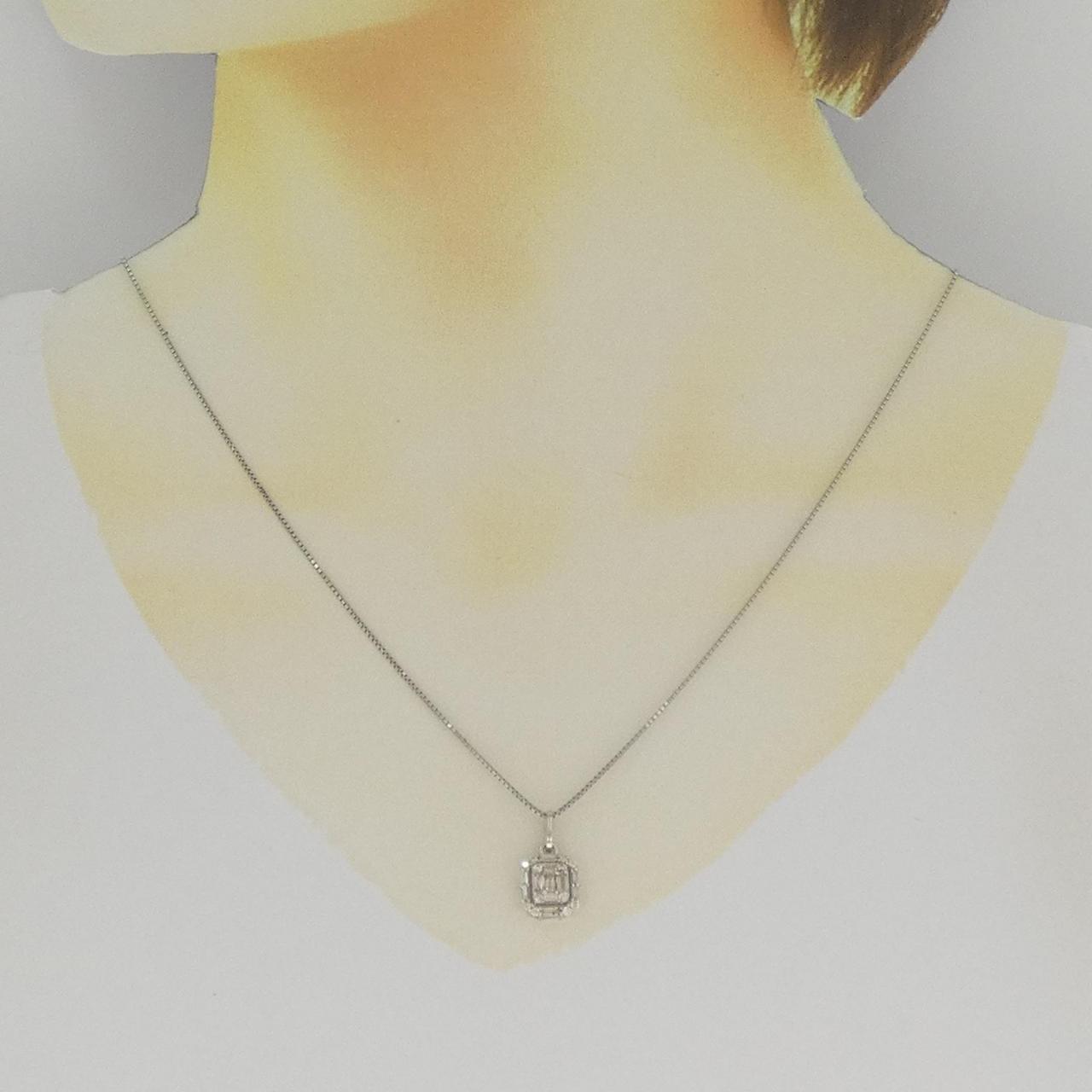 PT900/PT850 ダイヤモンド ネックレス 0.30CT