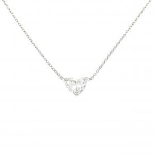 【リメイク】PT900/PT850 ダイヤモンド ネックレス 0.483CT F SI1 ハートシェイプ