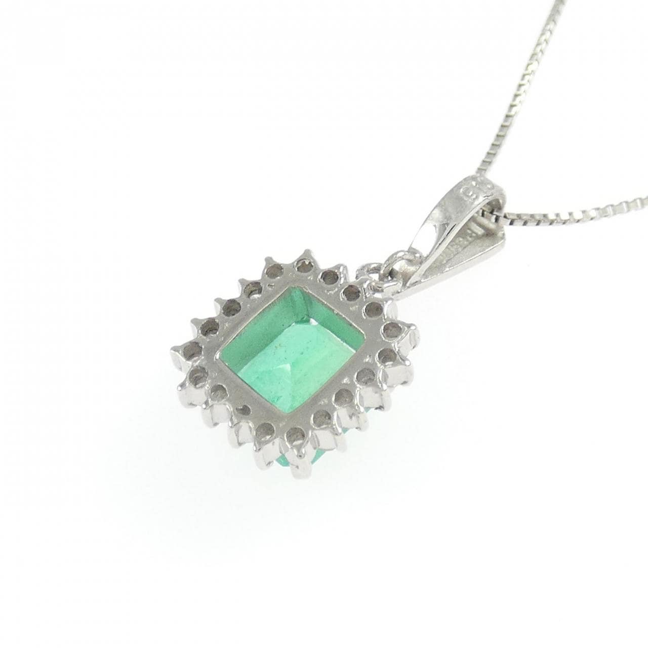 PT900/PT850 エメラルド ネックレス 0.90CT