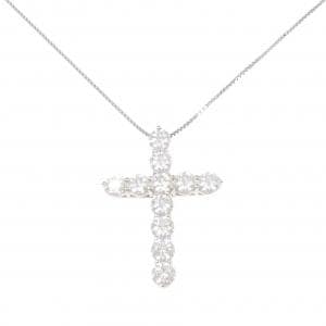 PT900/PT850 クロス ダイヤモンド ネックレス 3.064CT
