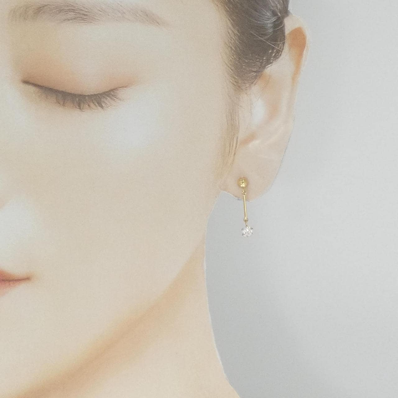K18YG ダイヤモンド ピアス 0.36CT