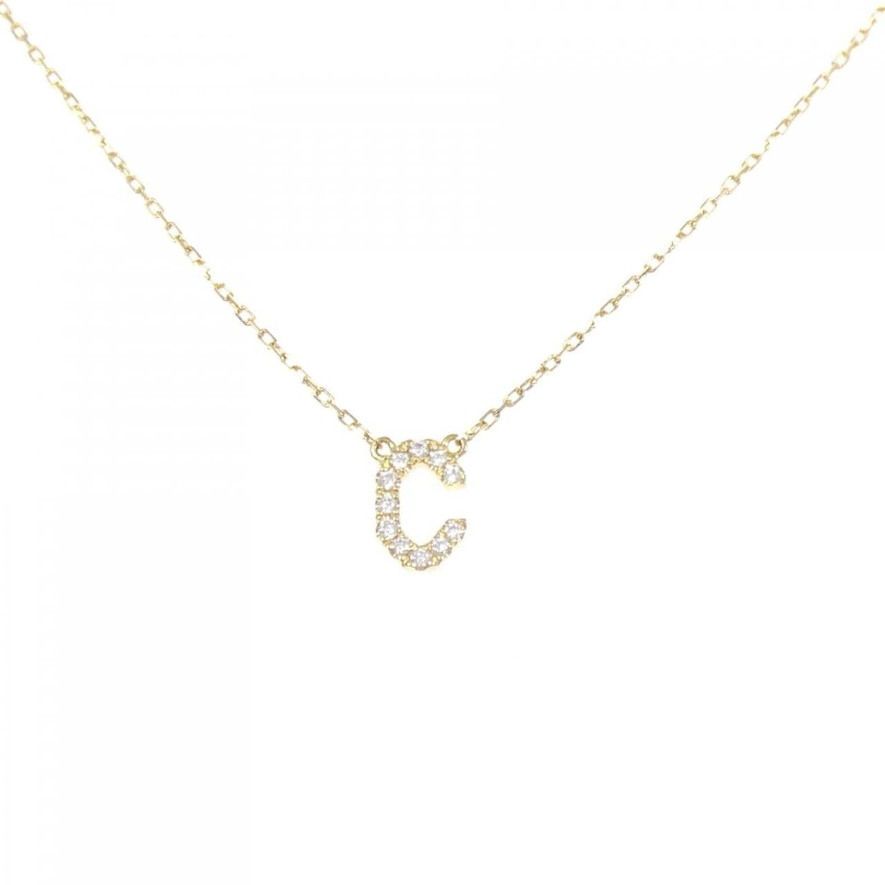 アーカー イニシャル ネックレス 0.05CT