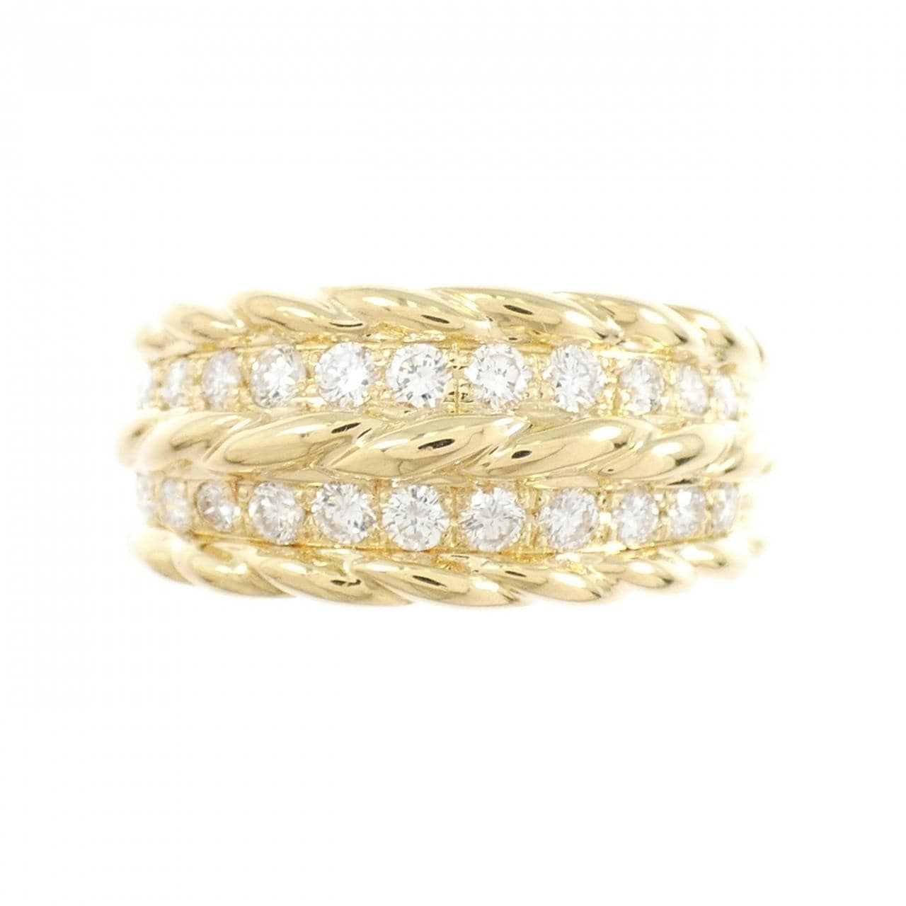 K18YG ダイヤモンド リング 0.45CT