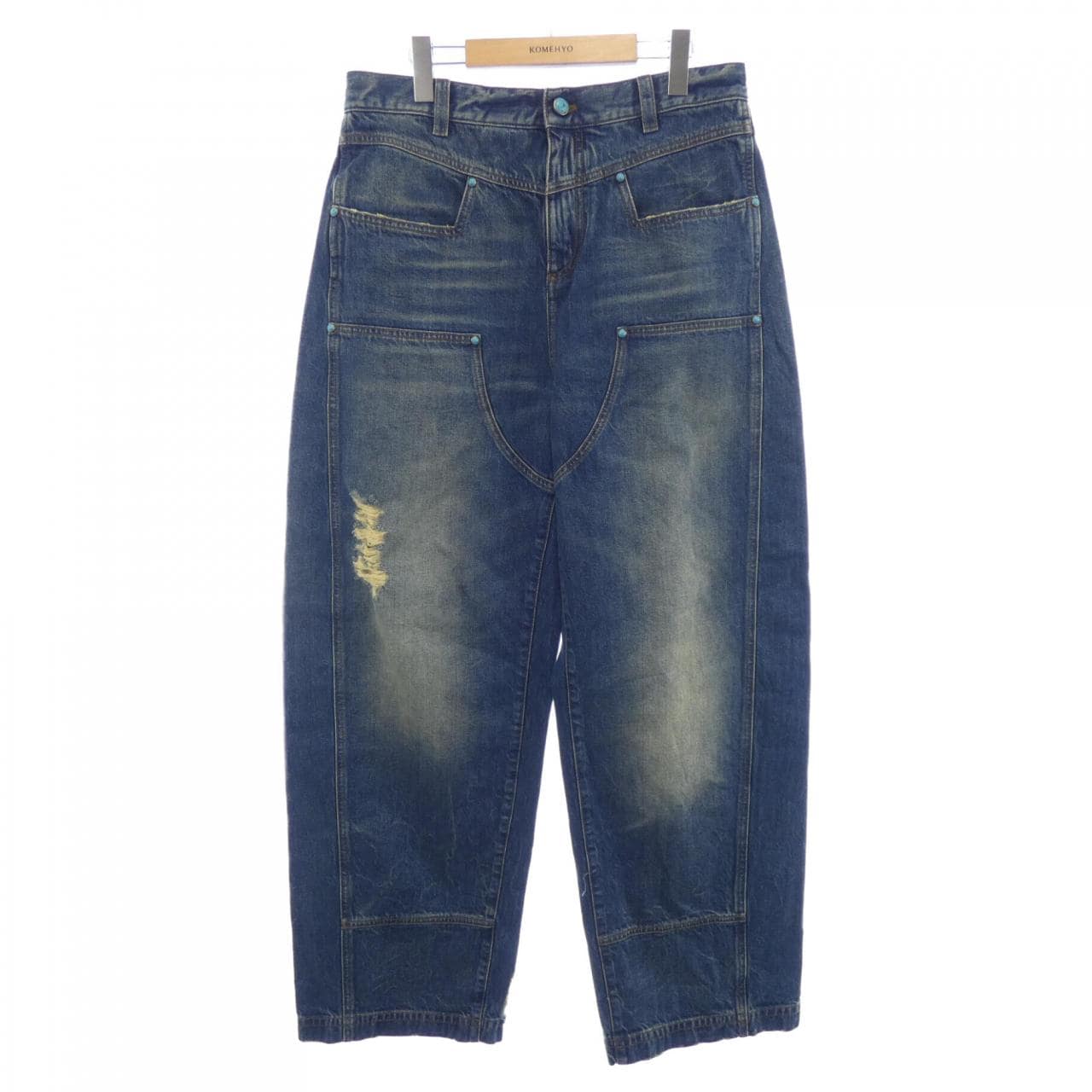 ルイヴィトン LOUIS VUITTON ウォッシュデニムワークウェアパンツ HRD62WYC5 ジーンズ