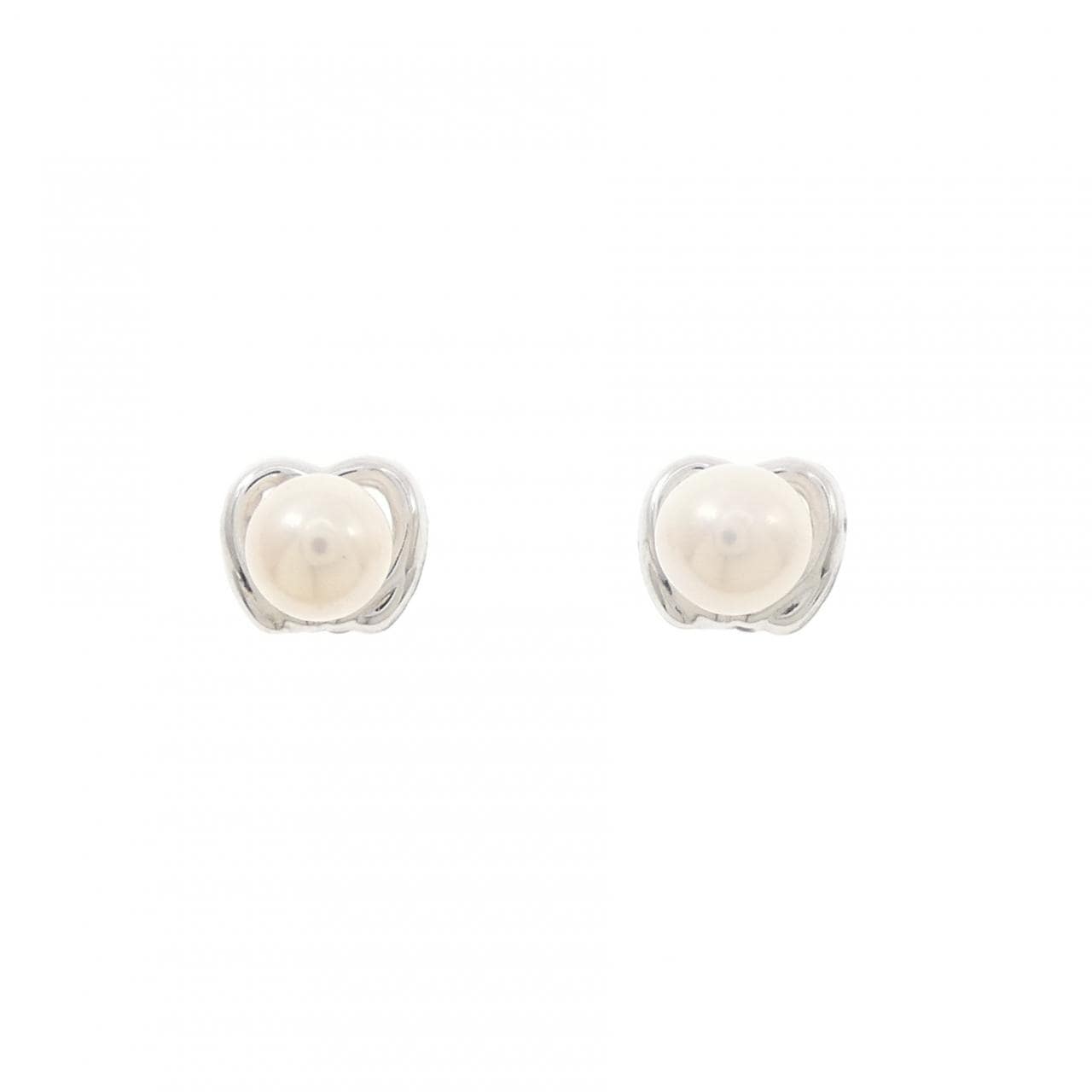 K14WG 淡水パール ピアス 5.1mm