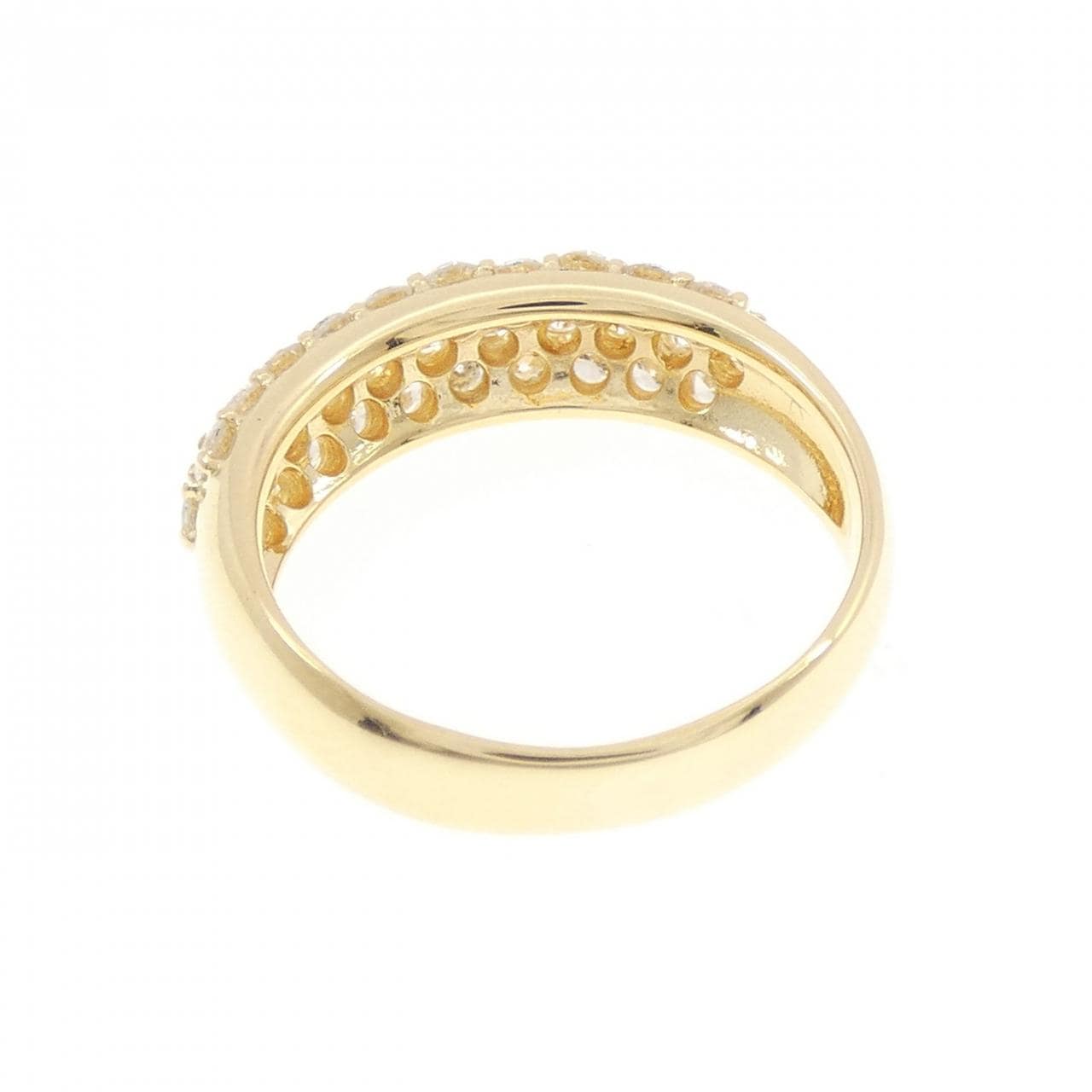 K18YG パヴェ ダイヤモンド リング 1.00CT