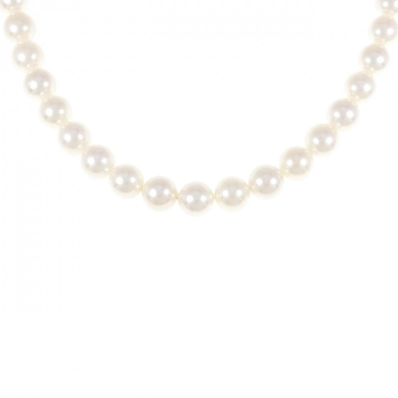 シルバークラスプ アコヤパール ネックレス 7.5-8mm