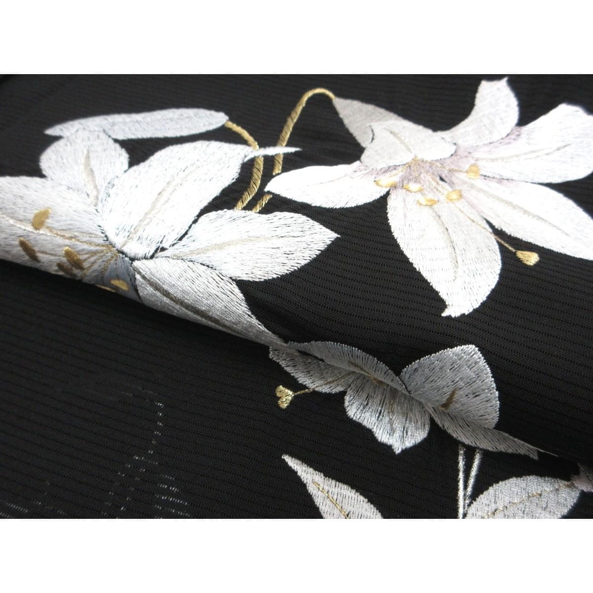【未使用品】単衣　駒絽訪問着　刺繍加工