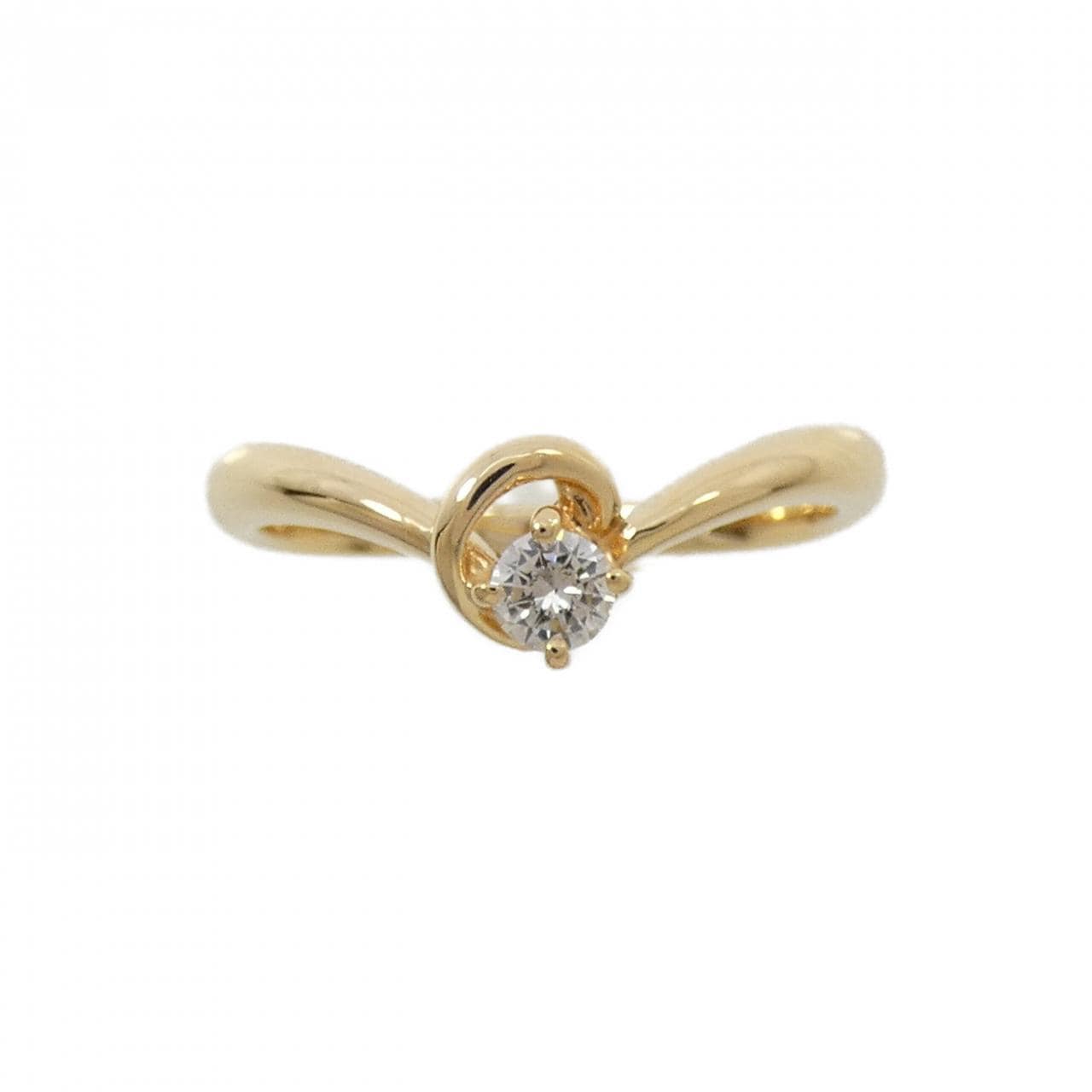 K18YG ダイヤモンド リング 0.10CT