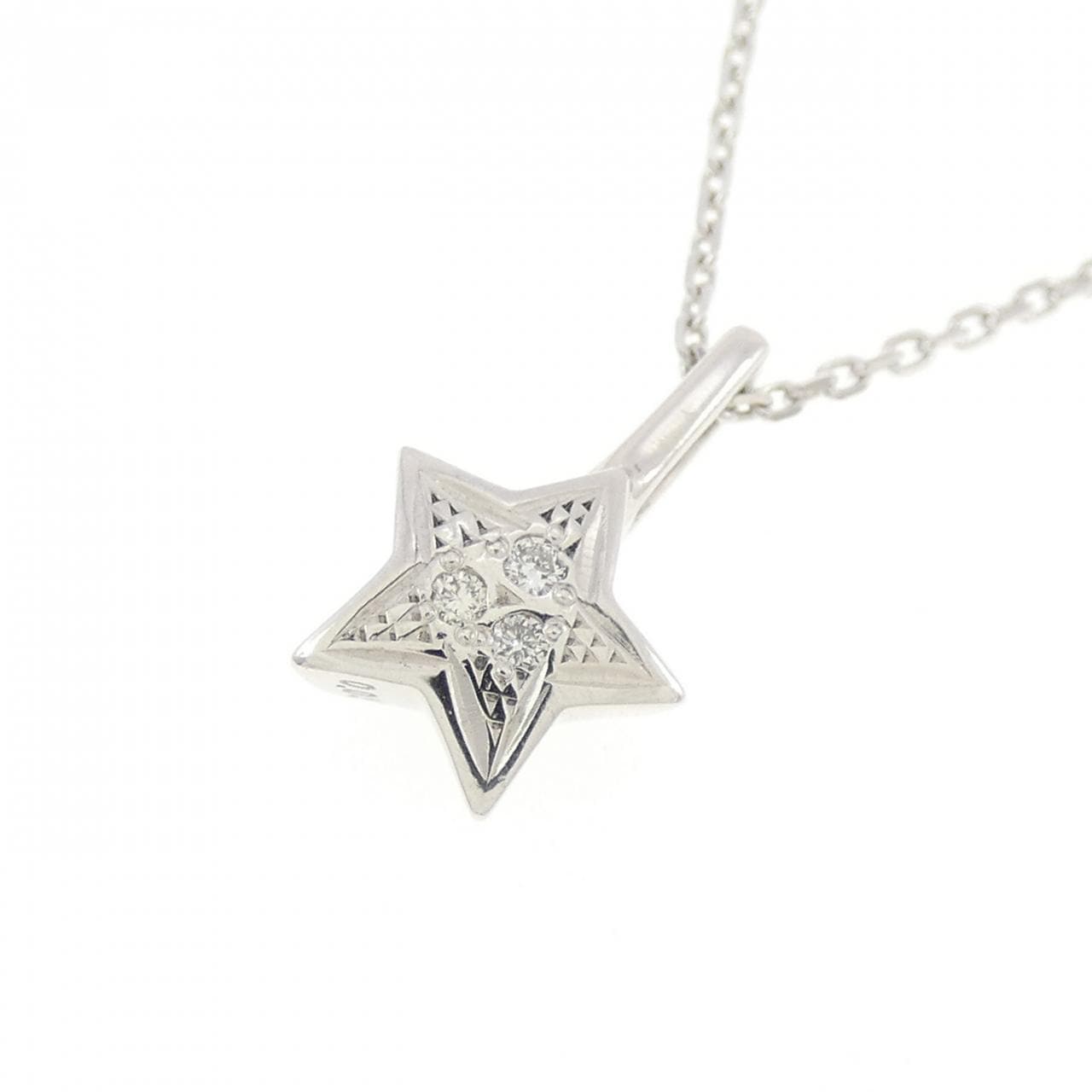 スタージュエリー スター ダイヤモンド ネックレス 0.02CT