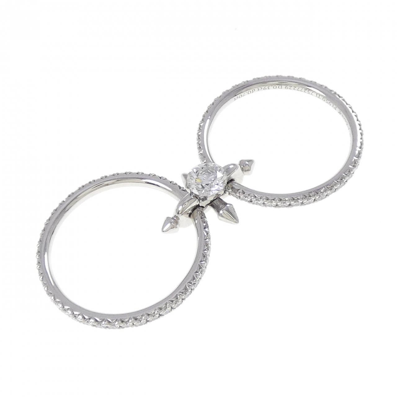 ティファニー タイタン セッティング リング 0.39CT H VS1 3EXT