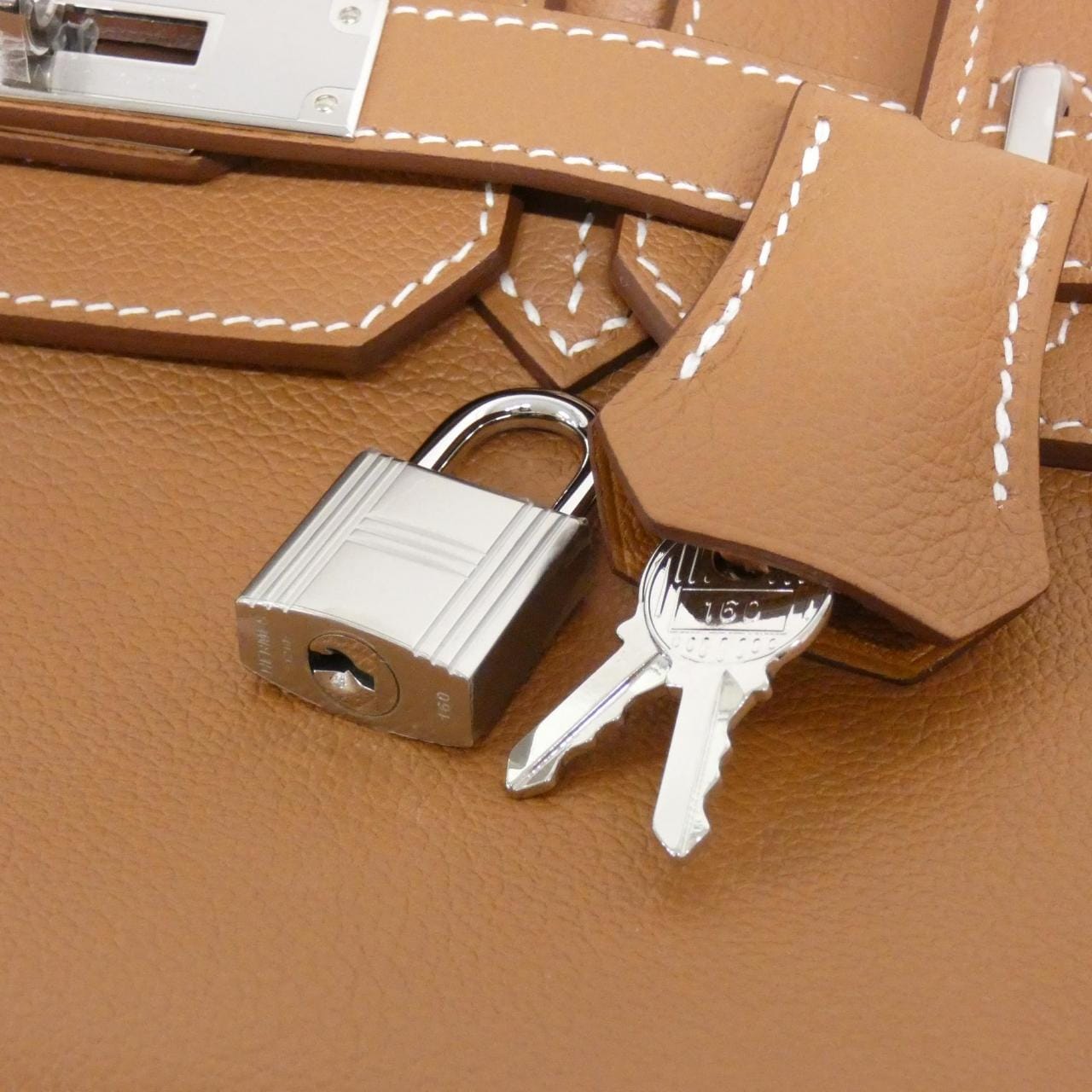 [未使用品] HERMES柏金包金包 29cm 淺色 086230CK 包