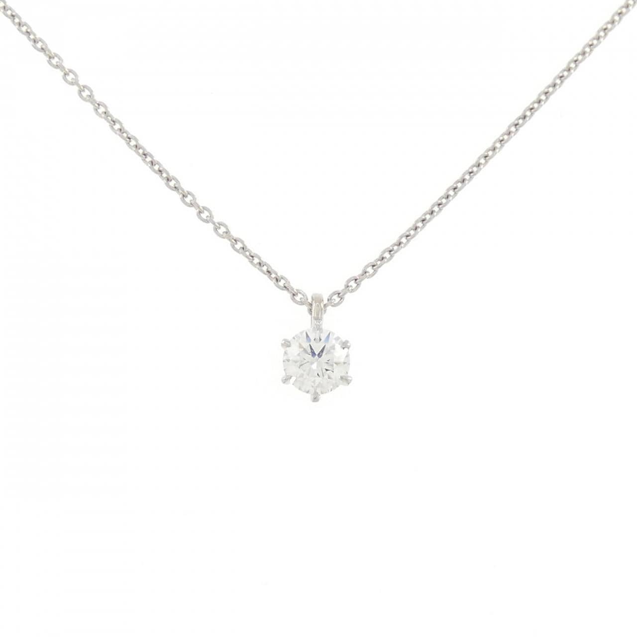 [再加工款] PT钻石项链 0.218CT D IF EXT H&C