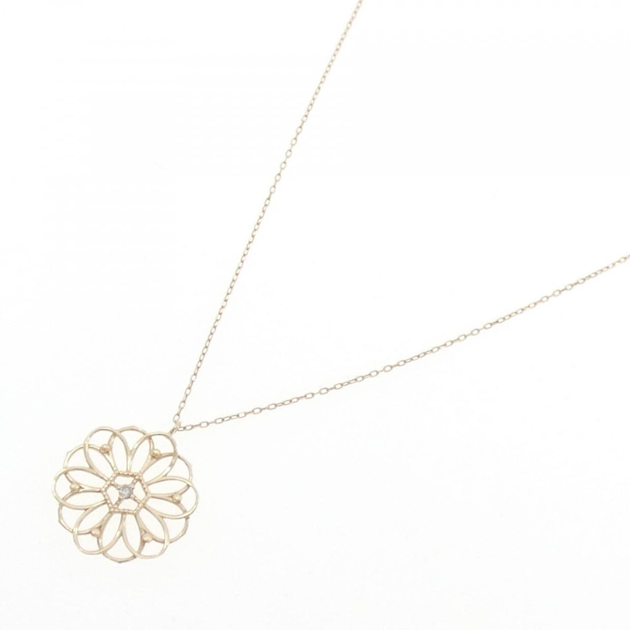 K10PG ダイヤモンド ネックレス 0.01CT