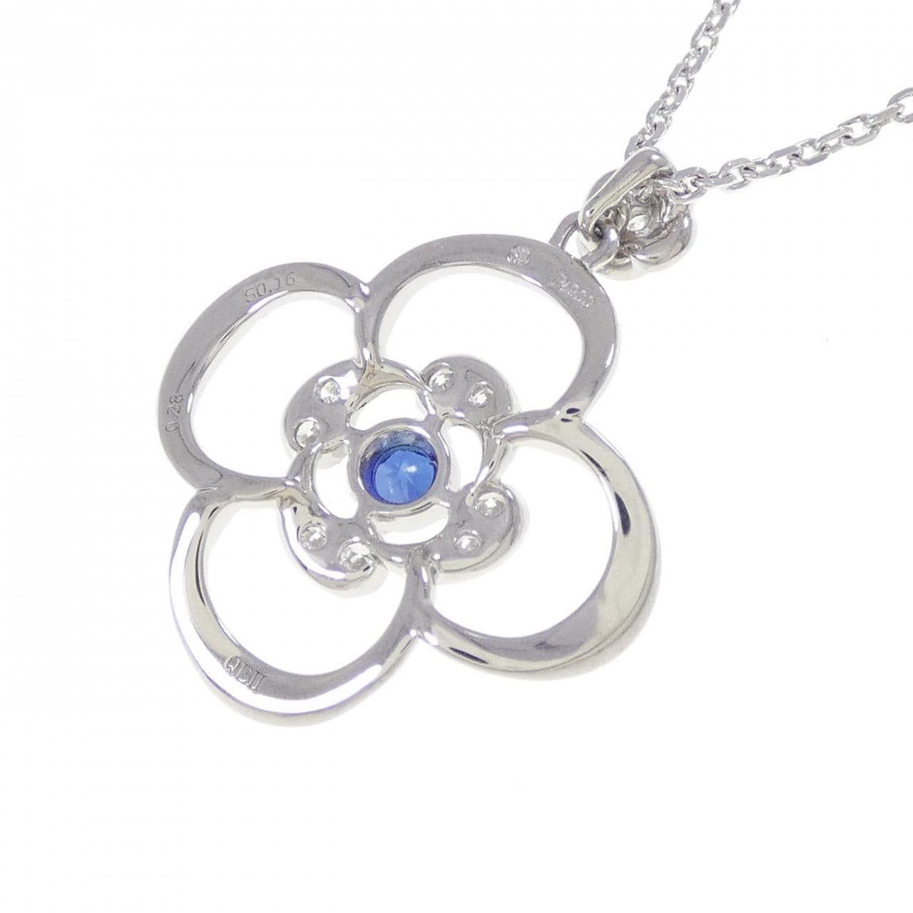 モニッケンダム フラワー ネックレス 0.16CT