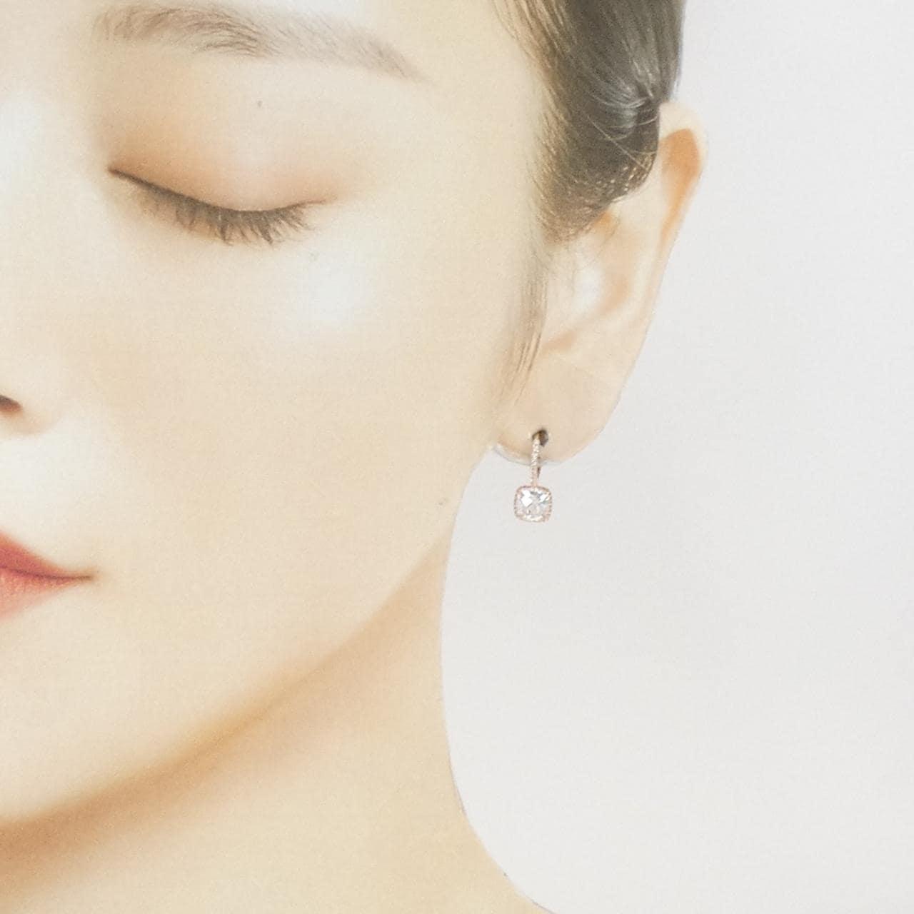 K14PG Cubic Zirconia Earrings