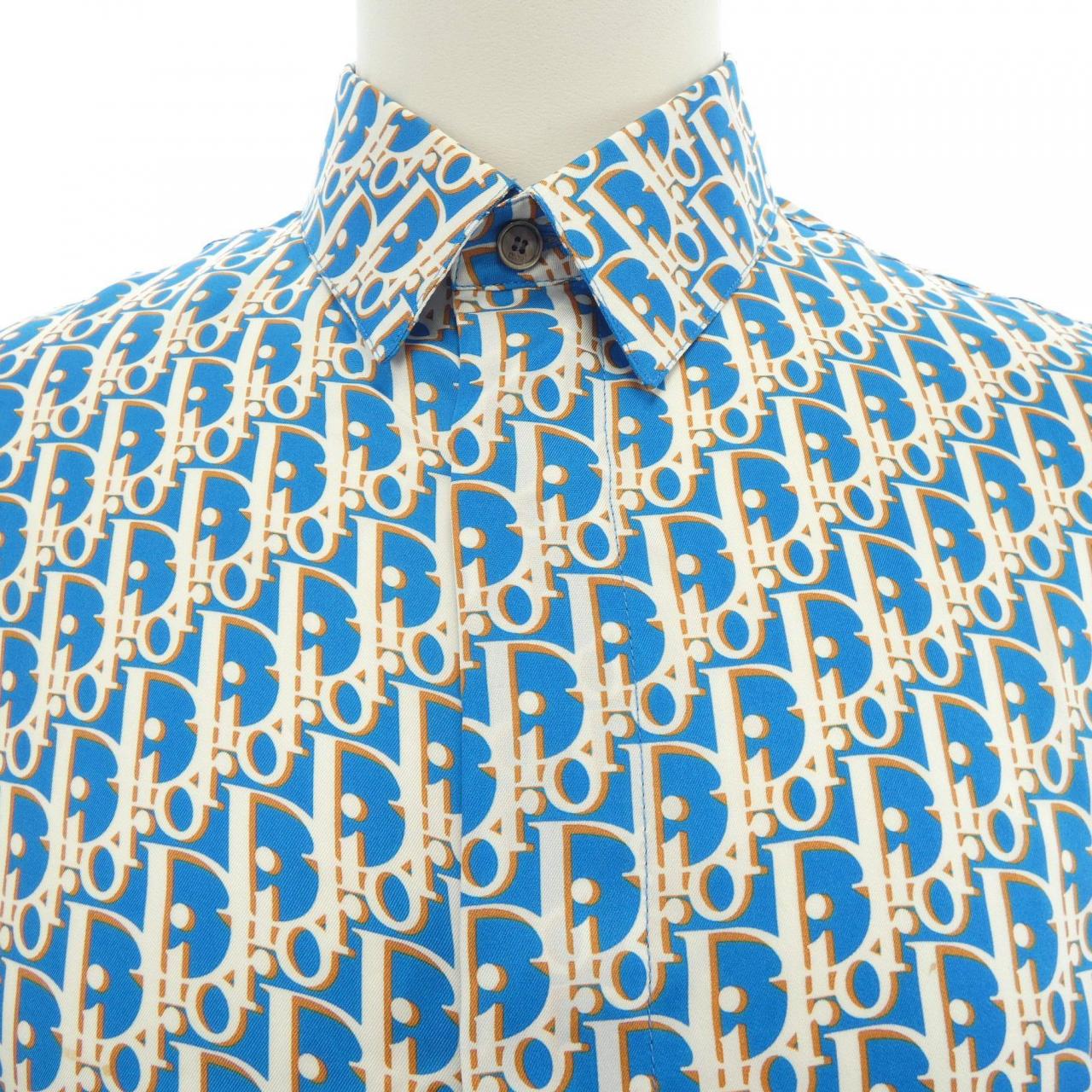 ディオール DIOR ディオールオブリークオーガニックシルクツイル　OBLIQUE 193C545A4751 S／Sシャツ