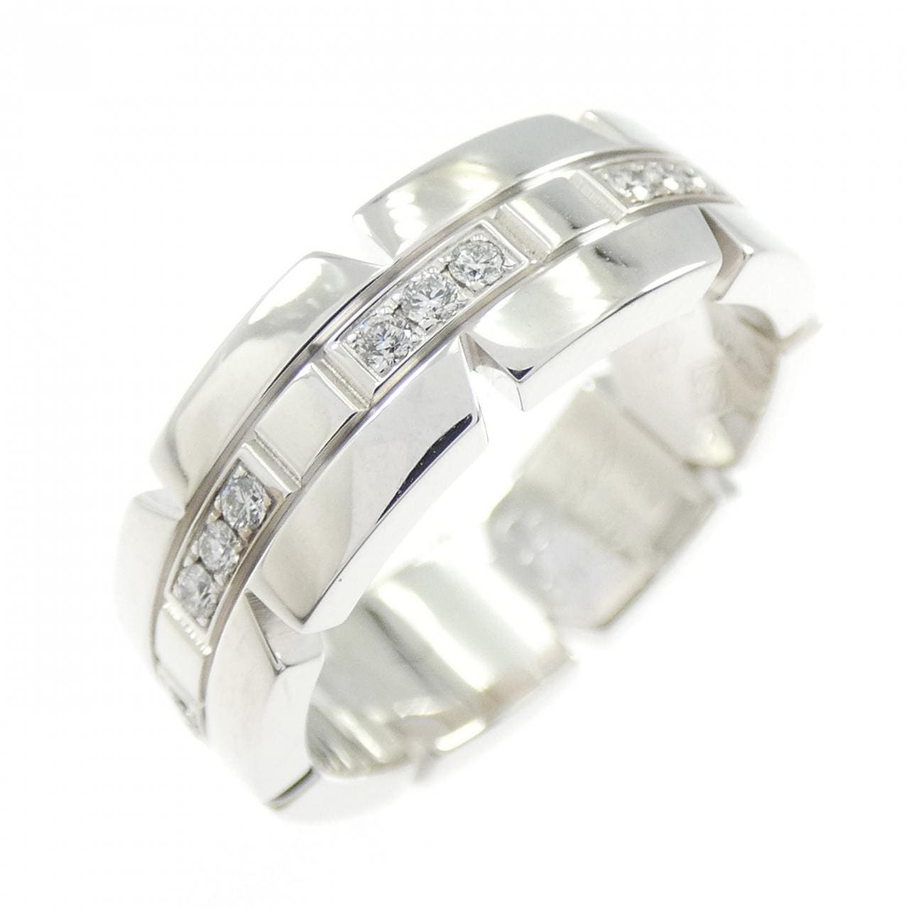 カルティエ タンクフランセーズ ハーフダイヤ リング