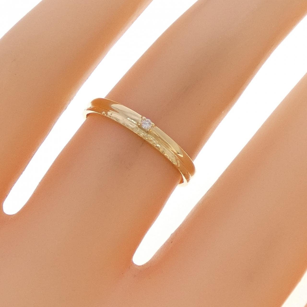 K18YG ダイヤモンド リング 0.01CT