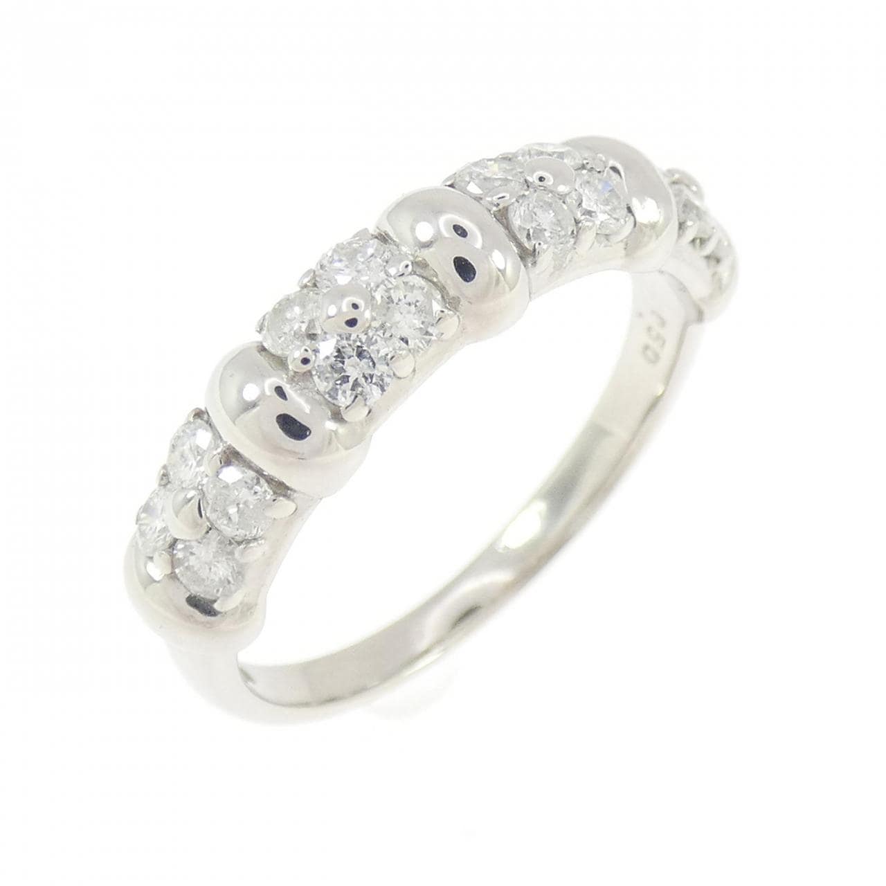 PT900 フラワー ダイヤモンド リング 0.50CT