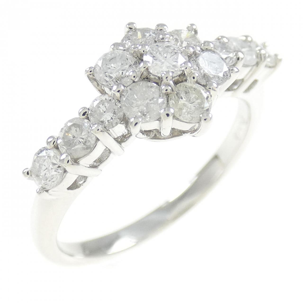 PT フラワー ダイヤモンド リング 0.80CT