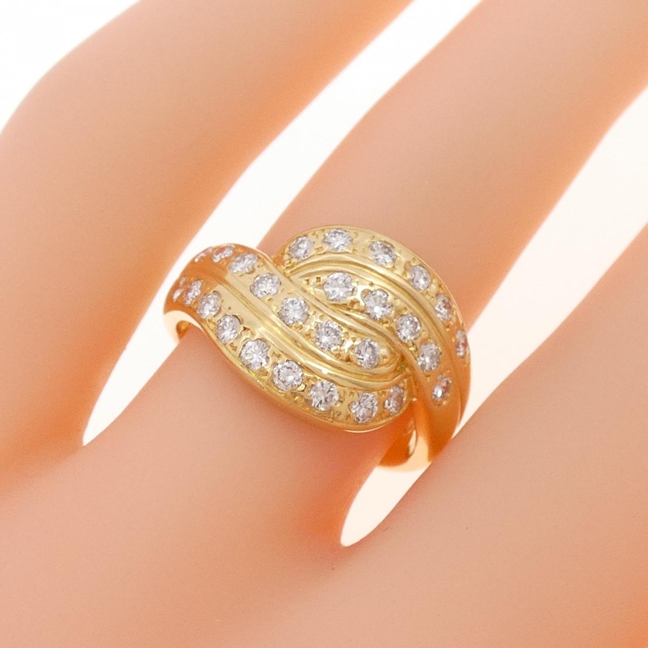 750YG ダイヤモンド リング 0.51CT