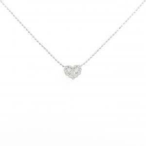 K18WG ハート ダイヤモンド ネックレス 0.20CT
