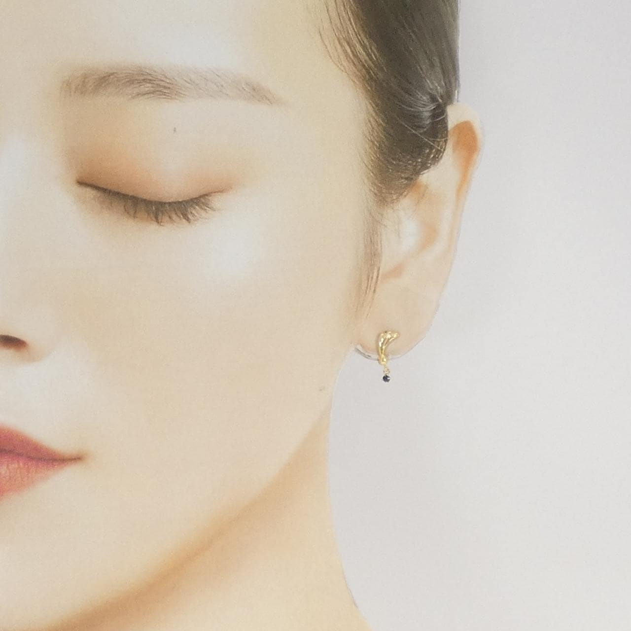 K18YG サファイヤ ピアス