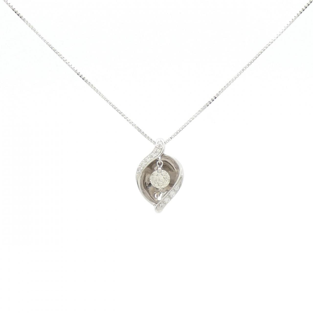 K18WG ダイヤモンド ネックレス 0.328CT