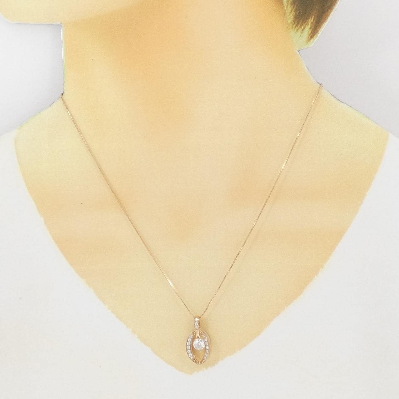 K18PG ダイヤモンド ネックレス 0.50CT